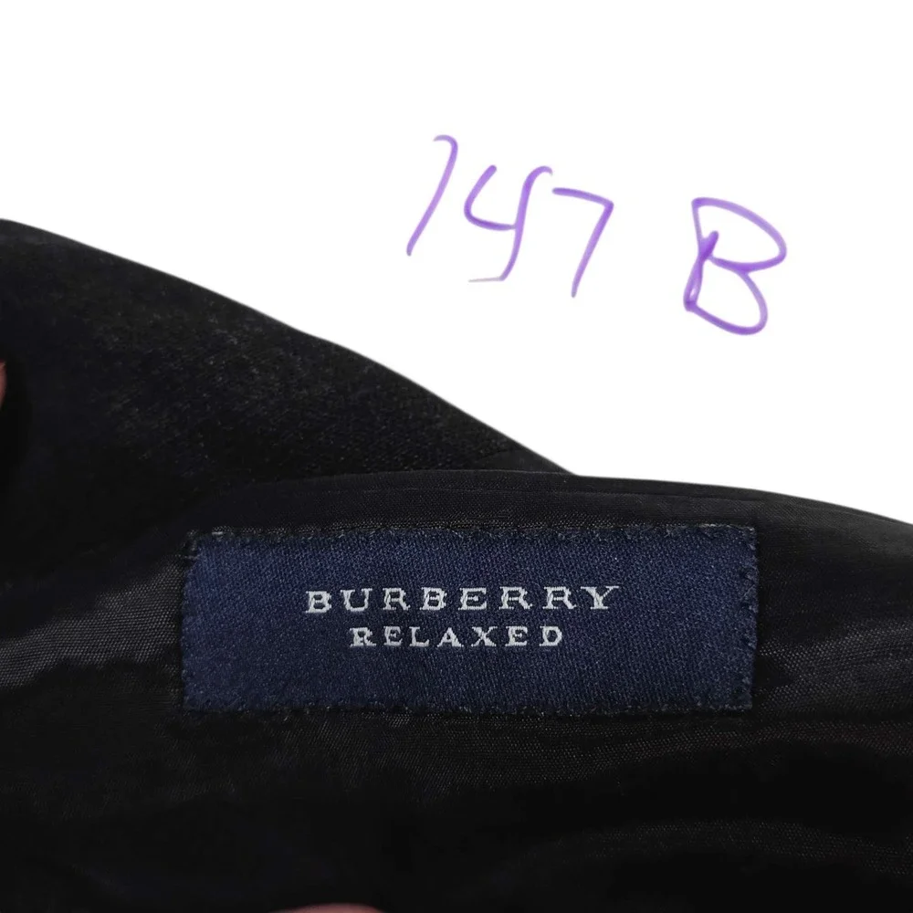 Burberry Relaxed Wool Blazer Charcoal Grey Men's Sport Coat Size 40 Reg 3-Button